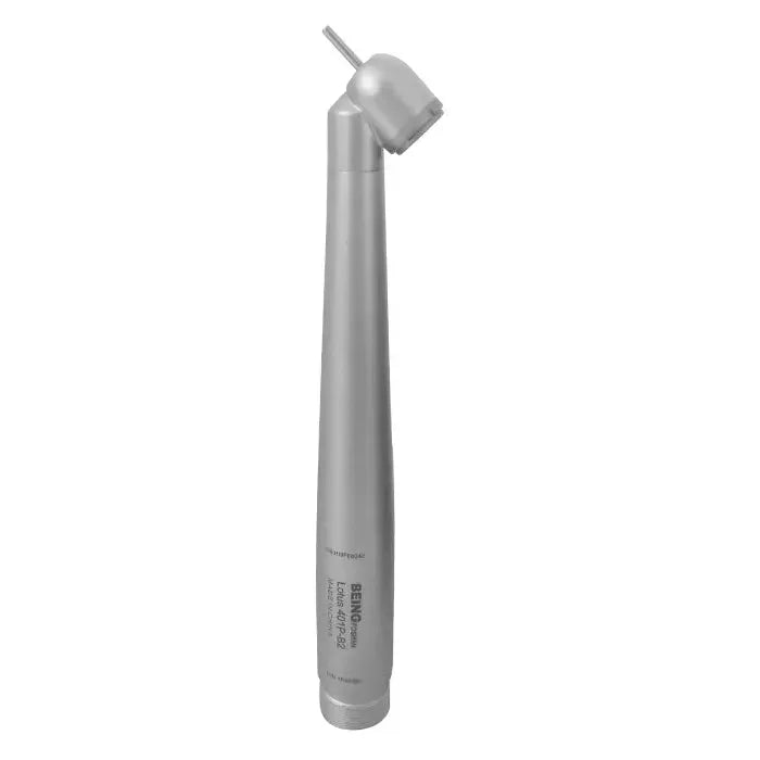 45 degree dental airotor handpiece for surgical and dental procedures, silver finish