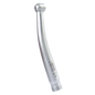 Silver dental airotor handpiece with power torque, isolated on white background