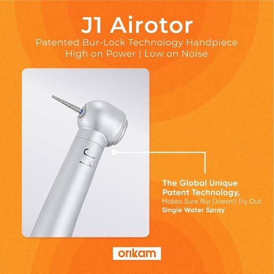 J1- Patented Bur-Lock Technology Handpiece