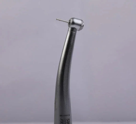 Ultra-mini dental airotor handpiece with slim metallic body for pediatric use