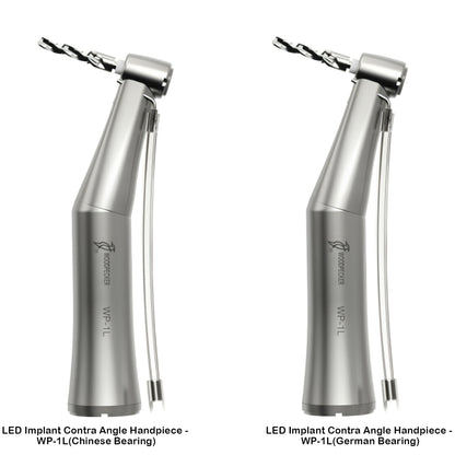 Woodpecker WP-1L LED Implant Contra Angle Handpiece (German Bearing) | 20:1 Surgical Handpiece
 contra angle handpiece Delhi NCR
 buy contra angle handpiece online India
 low speed contra angle handpiece supplier Delhi
 dental contra angle handpiece best price
 1:5 contra angle handpiece Delhi
