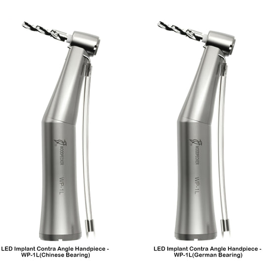 Woodpecker WP-1L LED Implant Contra Angle Handpiece (German Bearing) | 20:1 Surgical Handpiece
 contra angle handpiece Delhi NCR
 buy contra angle handpiece online India
 low speed contra angle handpiece supplier Delhi
 dental contra angle handpiece best price
 1:5 contra angle handpiece Delhi
