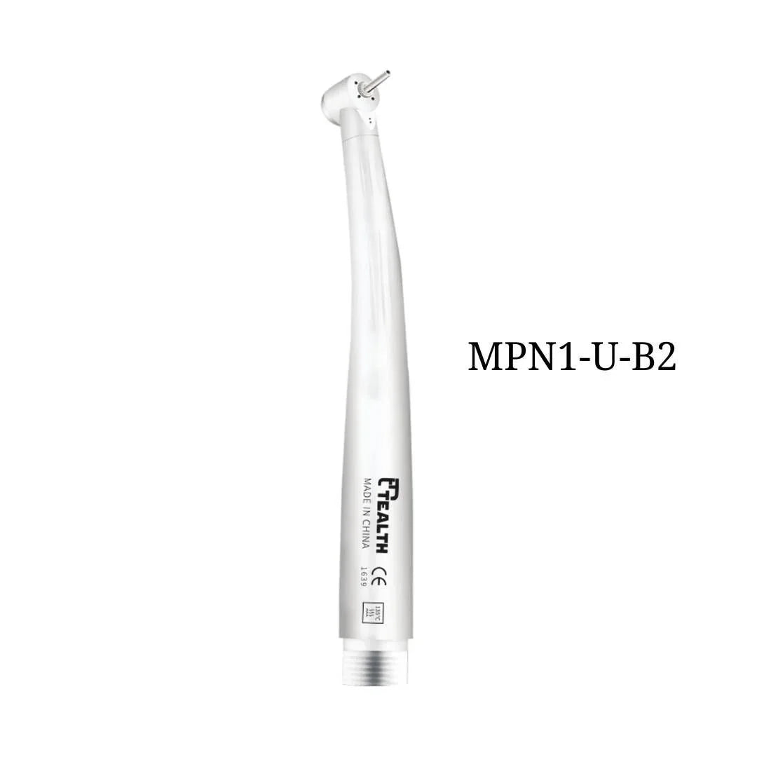 High speed dental handpiece airotor, silver, model MPN1-U-B2 on white background