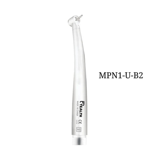 High speed dental handpiece airotor, silver, model MPN1-U-B2 on white background