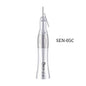 Silver dental straight handpiece SEN-05C with lever, shown on white background