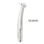 CK-08-B2 dental airotor handpiece, silver, single head, against white background