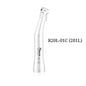 Dental contra angle handpiece R20L-01C 201L, silver, angled head, on white background
